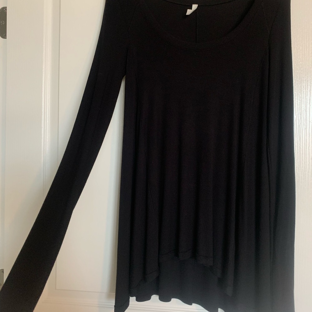Free people black long sleeve top - Picture 3 of 4